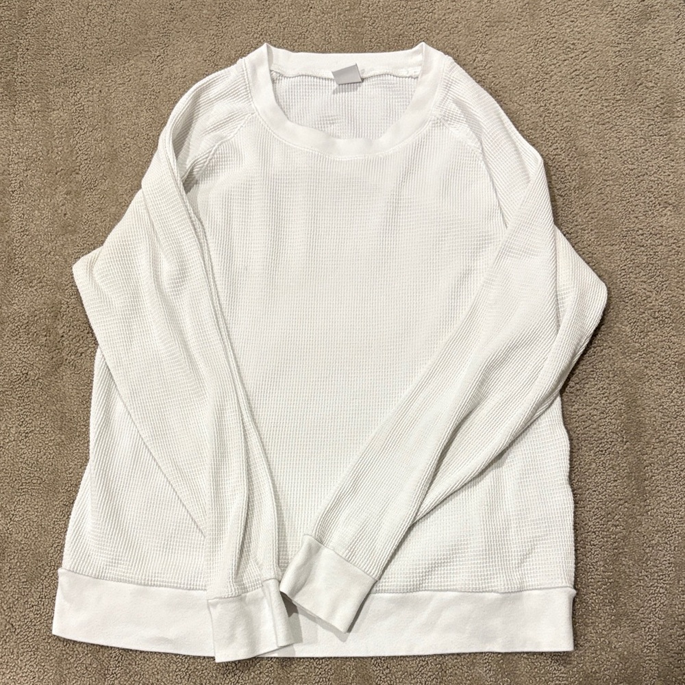 TNA Waffle Knit pullover top size L
